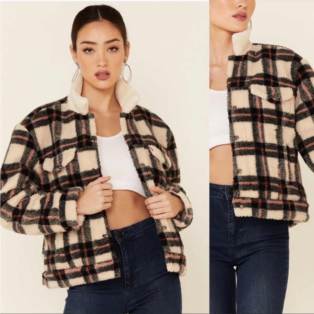Levi's Plaid Ex-Boyfriend Trucker Jacket
